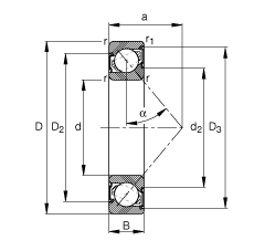 ǽ|S 7204-B-2RS-TVP, (j) DIN 628-1 (bio)(zhn)Ҫߴ|  = 40ɂ(c)ܷ