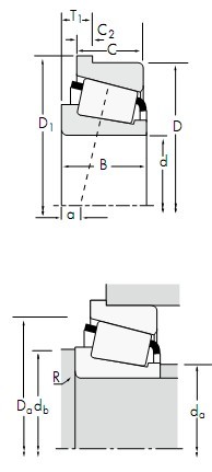 TIMKEN 帶法蘭單列67985/67920-B樣本圖紙