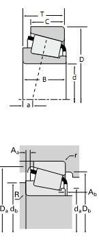 TIMKEN 單列圓錐滾子軸承HM518445/HM518410樣本圖紙
